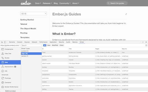 Ember Inspector screenshot