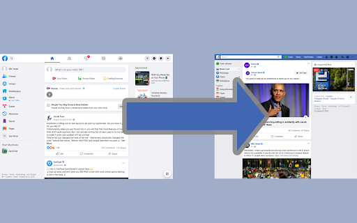 Old Layout for Facebook screenshot