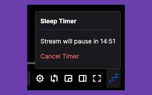 Twitch Sleep Timer screenshot