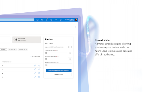 Azure App Testing screenshot