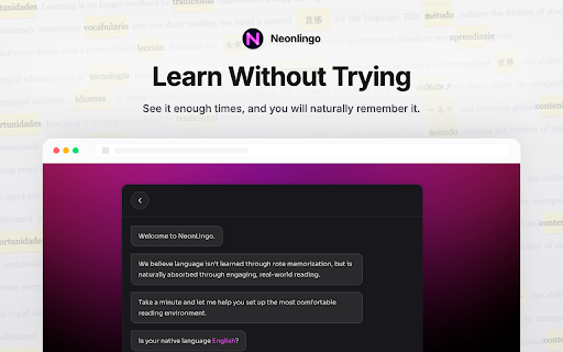 AI Language Learning, Translation, Word Marking - NeonLingo screenshot