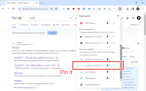 MultiURLs - open multiple urls at once screenshot