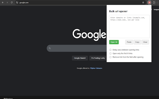 Bulk URL Opener – Open Multiple URLs/Links screenshot