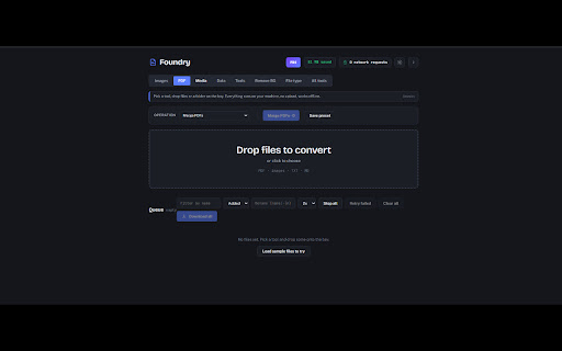 Foundry · Local File Converter screenshot