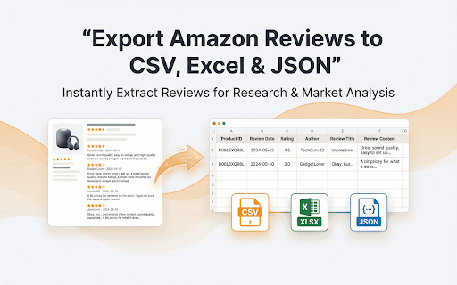 Reviews Exporter for Amazon - CSV Download screenshot