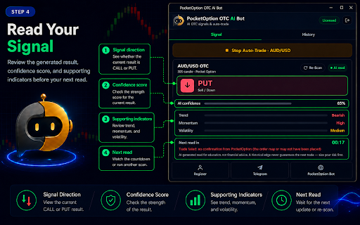 PocketOption OTC AI Bot screenshot
