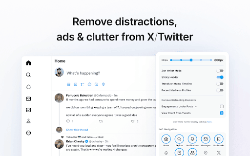 Minimal Theme for Twitter / X screenshot