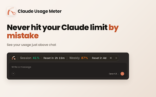 Claude Usage Meter screenshot