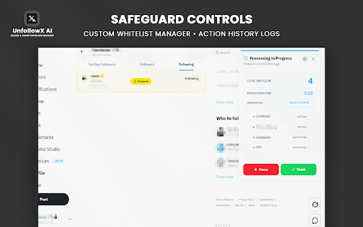 UnfollowX AI - Smart Unfollow Manager screenshot