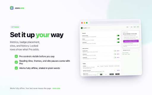 Countly · Live Word & Character Counter screenshot