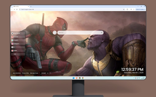 Deadpool and Thanos Live Wallpaper screenshot
