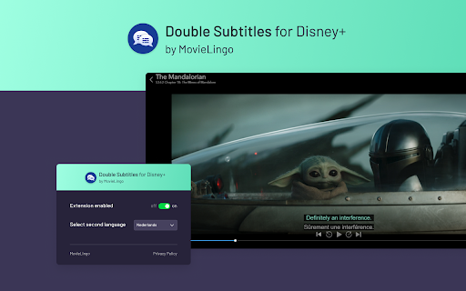 Double Subtitles for Disney+ by MovieLingo screenshot