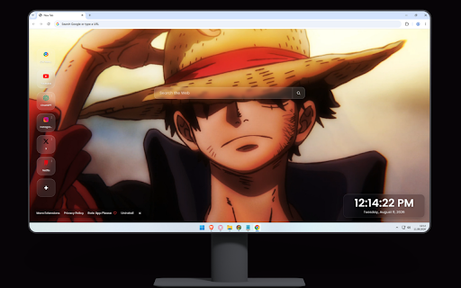 Luffy Straw Hat One Piece Live Wallpaper screenshot