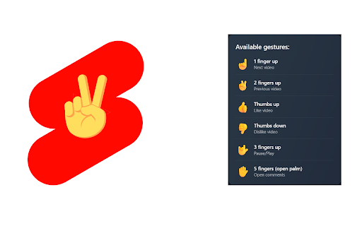 YouTube Shorts Gesture Control screenshot