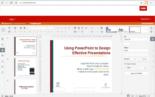Presentation editor PPTWork for PPT slides screenshot