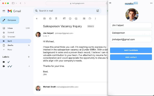 Recruiterflow screenshot