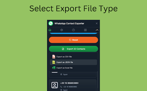 Contact Exporter for WhatsApp screenshot