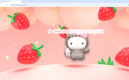 Hello Kitty Strawberry Live Wallpaper screenshot