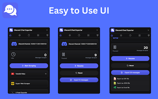 Discord Chat Exporter - Export Discord messages and attachments screenshot