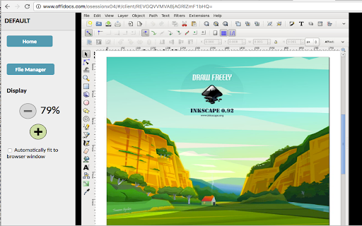 Inkscape editor for draws and graphics screenshot