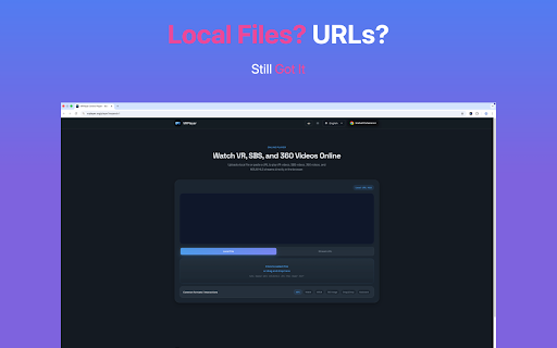 VRPlayer - Play Web Videos in VR / 360 Mode screenshot