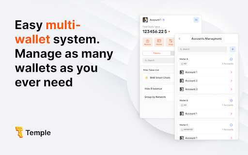 Temple Wallet screenshot
