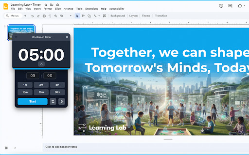 Timer for Google Slides screenshot