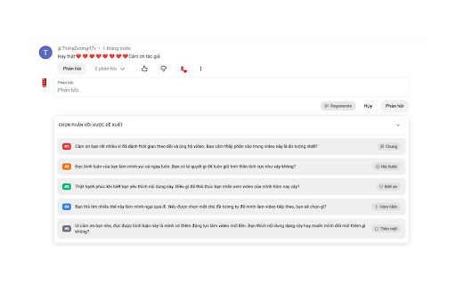 YT Comment AI Assistant screenshot