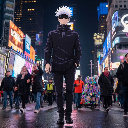 JJK Gojo Satoru Times Square Walk Live Wallpaper icon