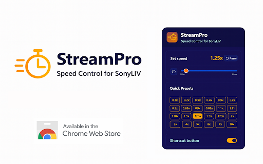 StreamPro: Speed Control works with SonyLIV screenshot