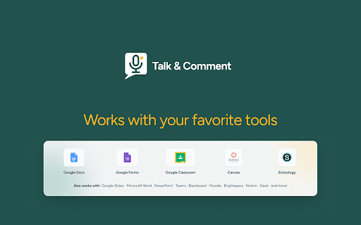 Talk & Comment - Voice notes anywhere screenshot