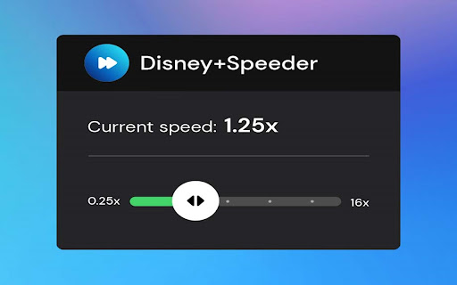 Speeder that works with Disney Plus [QVI] screenshot