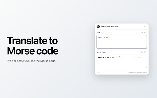 Morse Code Translator screenshot