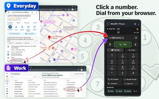 WebRTC SIP VoIP Phone — Click-to-call & Conference Calls screenshot