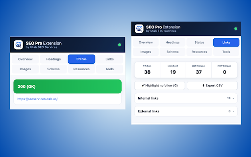 SEO Pro Extension by Utah SEO Services screenshot