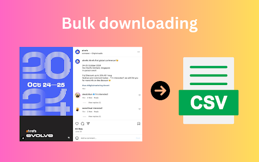 Comments Export - Post Comments Exporter and Scraper for Social Media screenshot