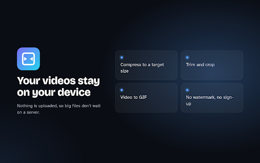 Compress Video — Trim, Crop & GIF | ClipFit screenshot