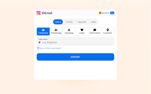 IGEmail - IG Email Extractor screenshot