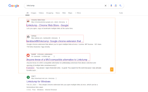 Linkclump Plus screenshot