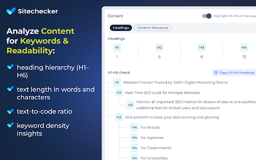 Website SEO Checker screenshot