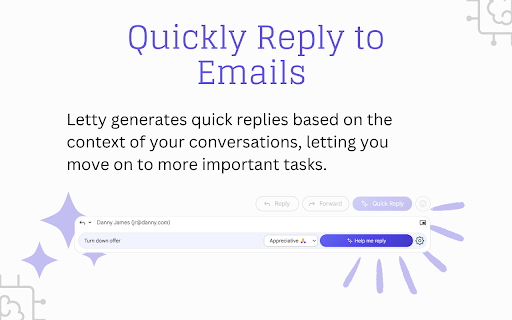 AI Email Writer for Gmail - Letty screenshot