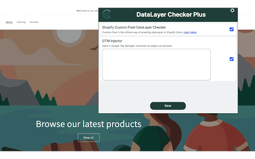 DataLayer Checker Plus screenshot