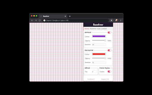Baseliner screenshot