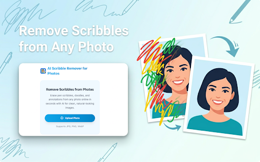AI Scribble Remover: Erase Pen Marks & Doodles from Photos screenshot
