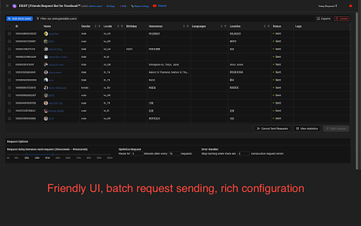ESUIT | Friends Request Bot for Facebook™ screenshot