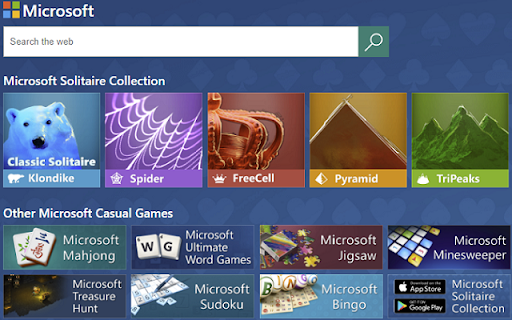 Microsoft Solitaire Collection with Search screenshot