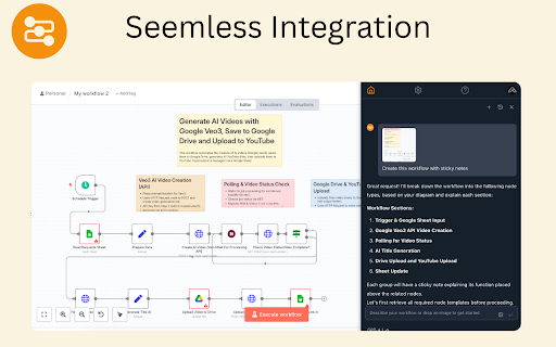 n8n AI Assistant - n8n Workflow Generator screenshot