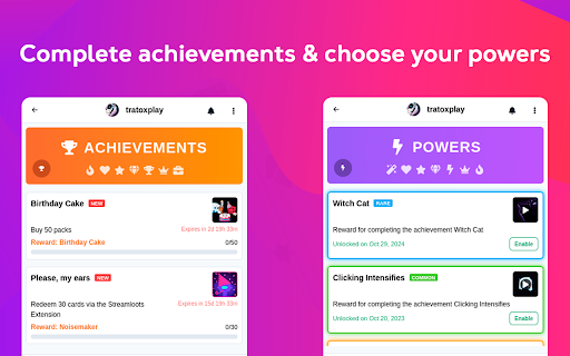 Streamloots: Play Cards From Your Browser screenshot