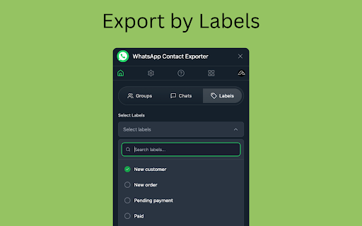 Contact Exporter for WhatsApp screenshot