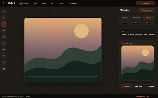 Shibui — Photo Editing, Reimagined screenshot